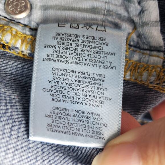 Cabi Womens High Straight Distressed Dark Wash Jeans Size 8 - Picture 6 of 6